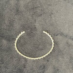 NWOT Kendra Scott gold and crystal cuff bracelet.